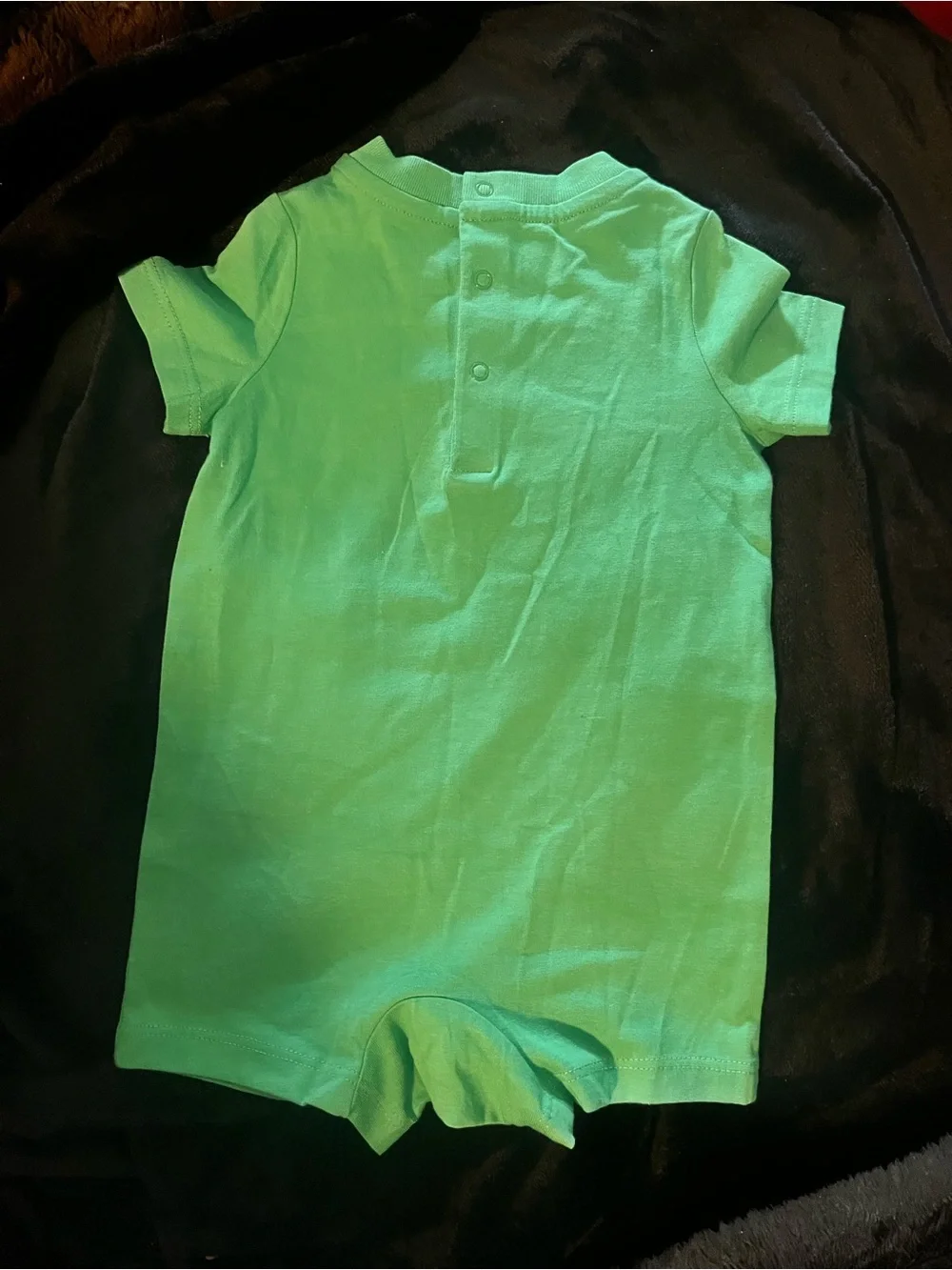 Ralph Lauren Green Polo Bear Cotton One-Piece